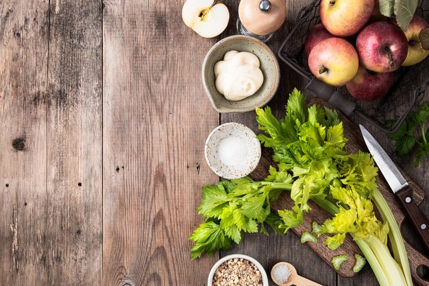 Fresh ingredients on a table